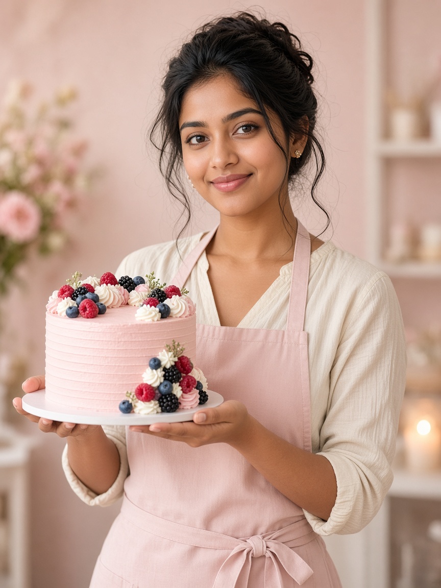 Diksha, the cake artist